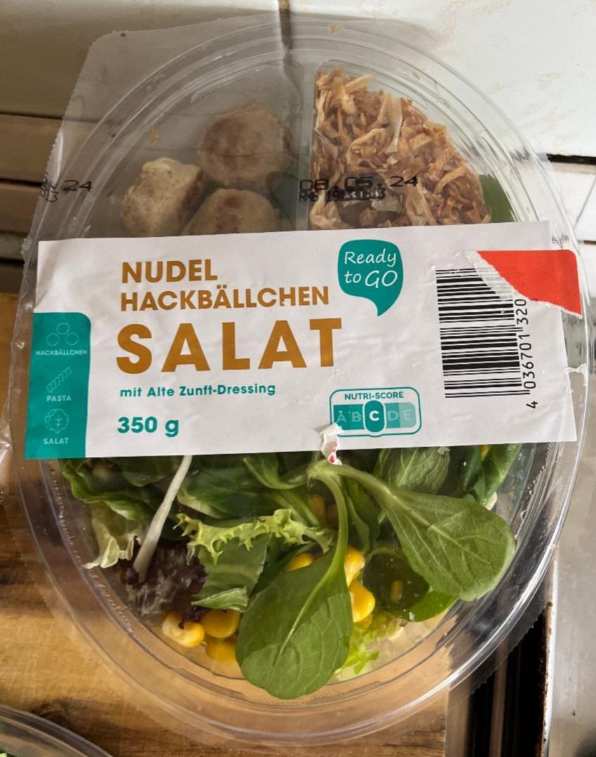 Fotografie - Nudel Hackbällchen Salat mit alte Zunft-Dressing Ready to Go