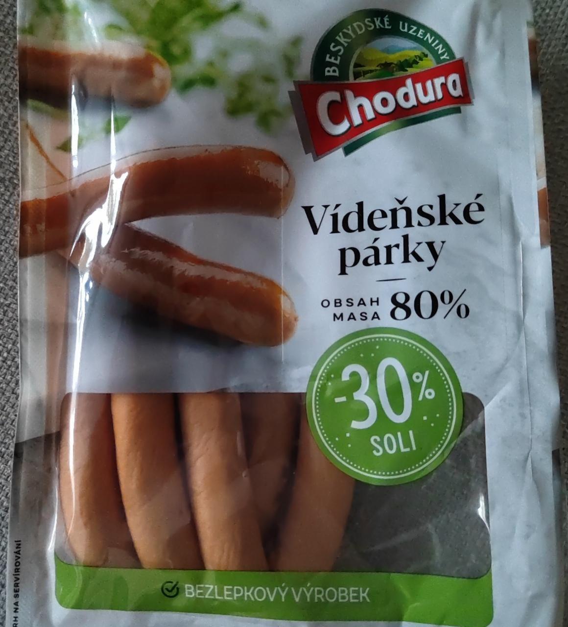 Fotografie - Vídeňské párky 80% masa -30% soli Chodura
