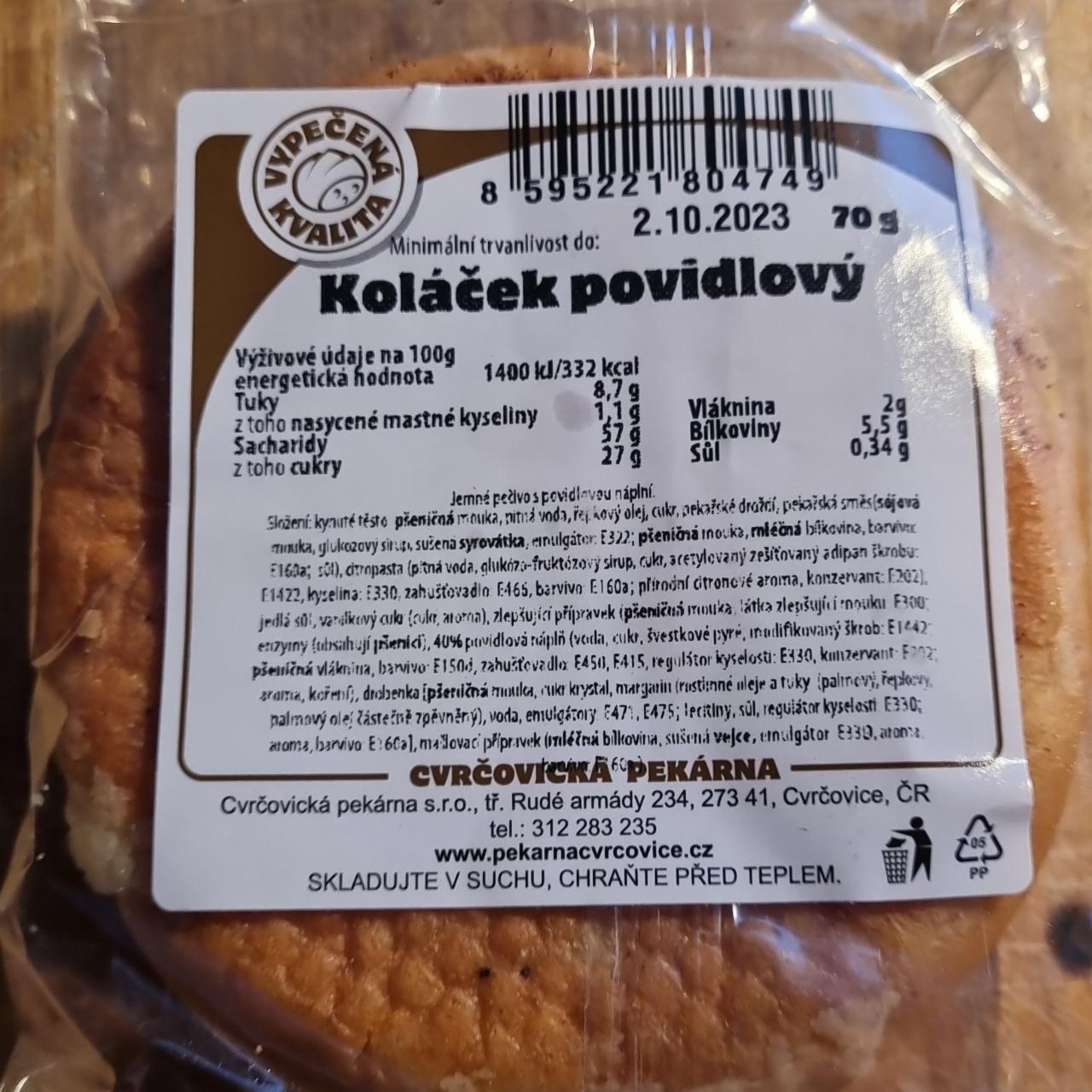 Fotografie - Koláček povidlový Cvrčovická pekárna