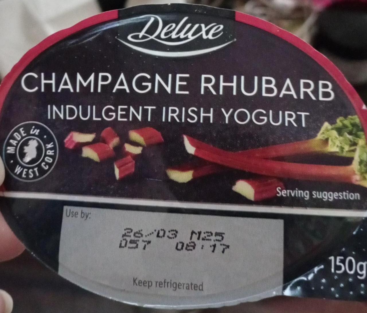 Fotografie - Champagne Rhubarb indulgent irish yogurt Deluxe
