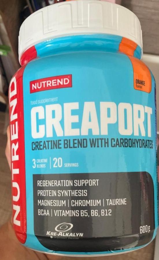 Fotografie - Creaport creatine blend with carbohydrates orange flavour Nutrend