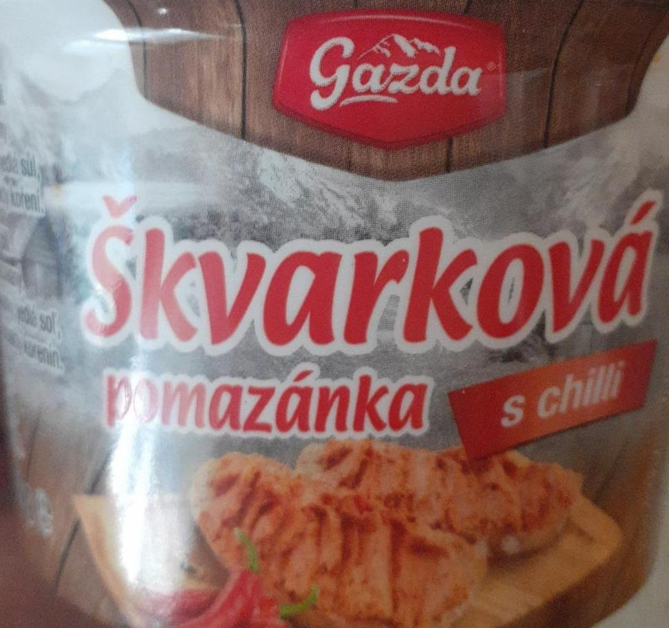 Fotografie - Škvarková pomazánka s chilli Gazda