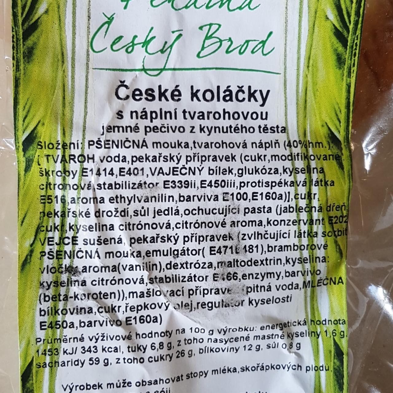Fotografie - České koláčky s náplní tvarohovou Pekárna Český Brod