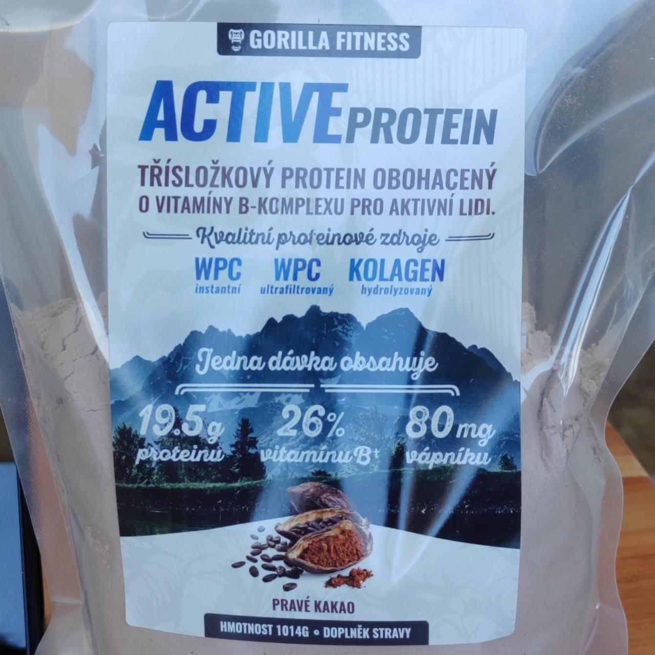 Fotografie - Active Protein Pravé Kakao Gorilla Fitness