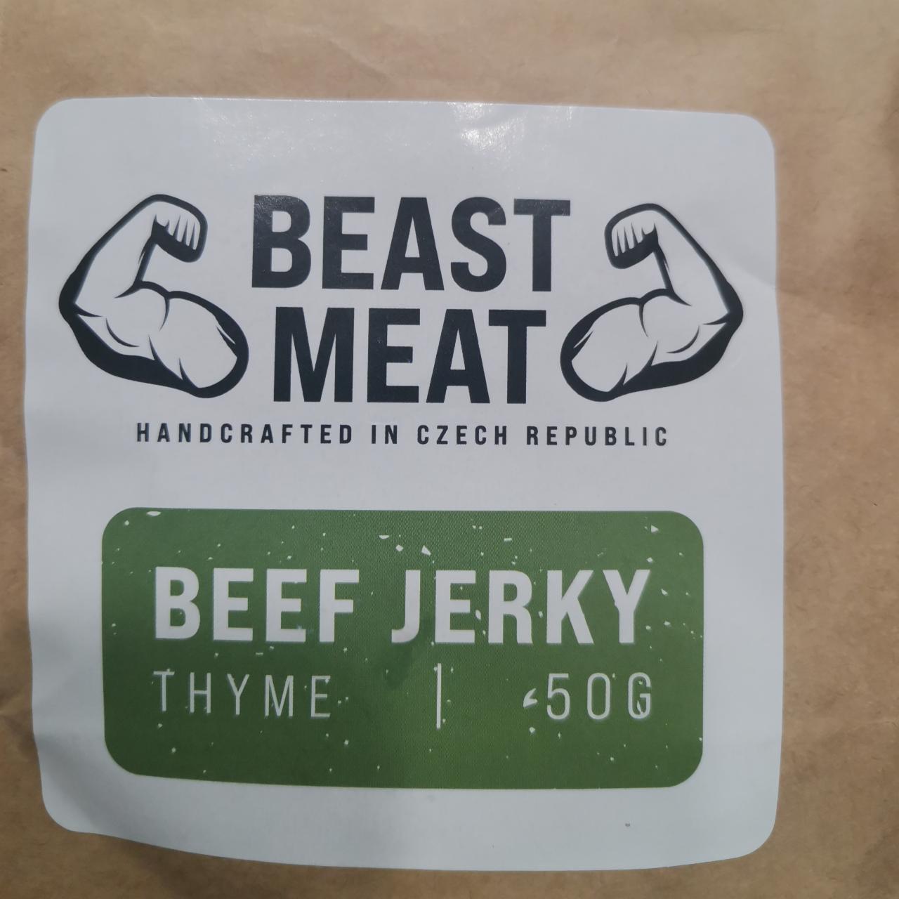 Fotografie - Beef Jerky Thyme Beast Meat