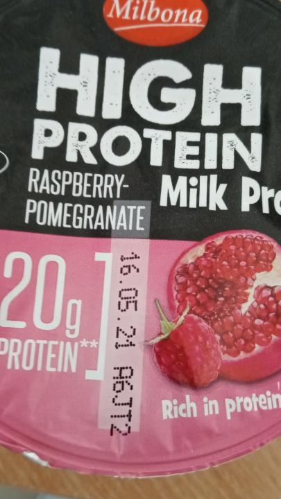 Fotografie - jogurt high protein raspberry pomegranate