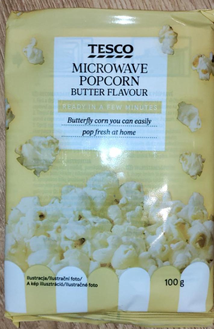 Fotografie - Microwave popcorn butter flavour Tesco