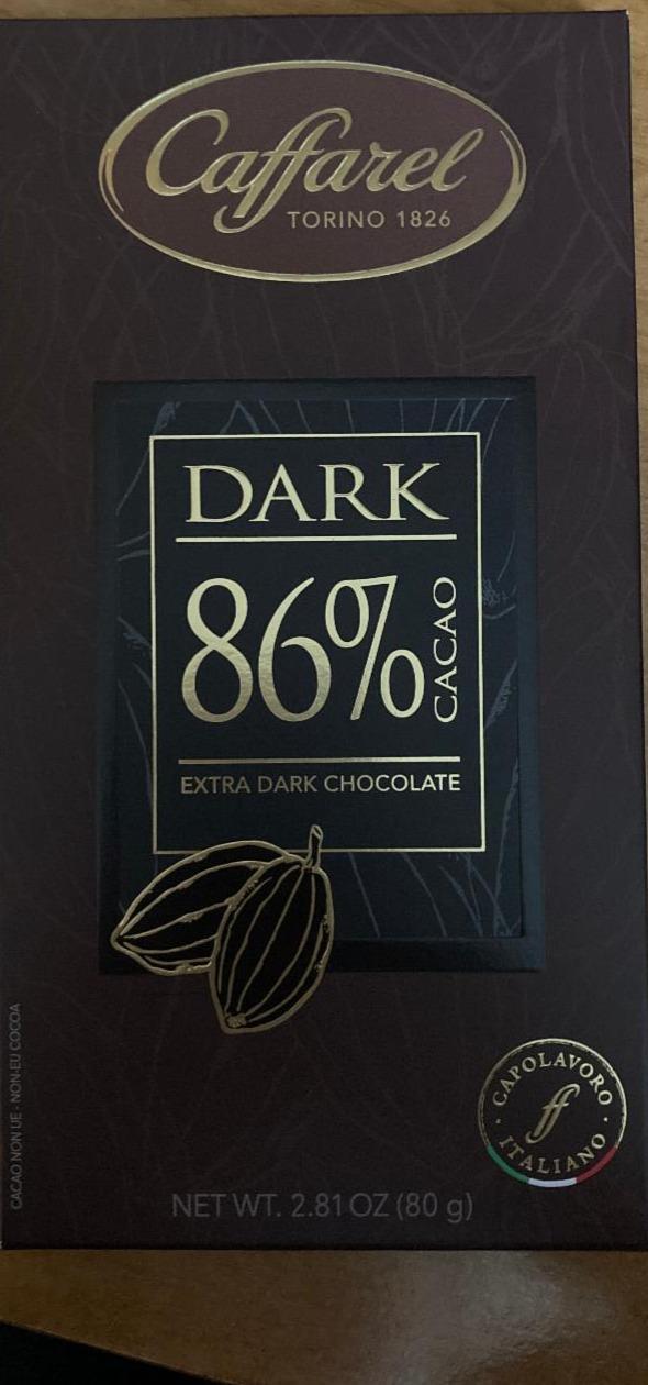 Fotografie - extra dark chocolate 86% Caffarel