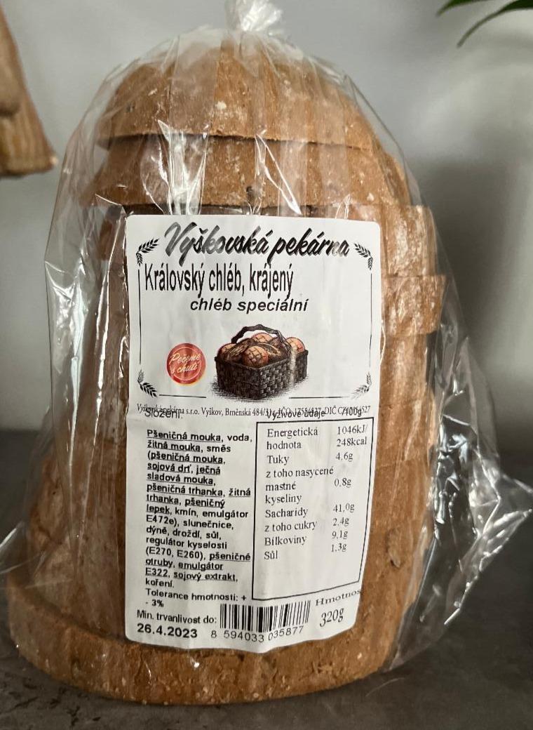 Fotografie - Královský chléb, krájený Vyškovská pekárna