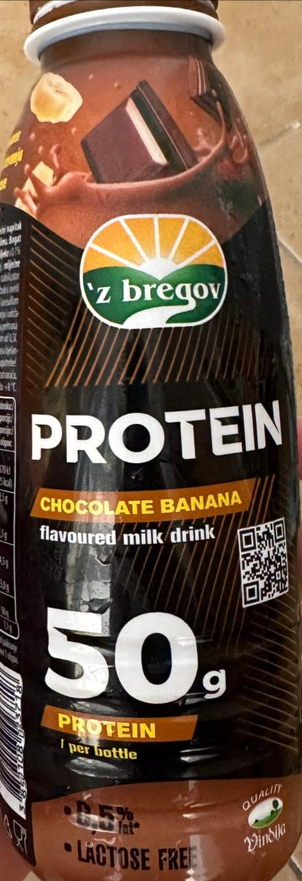 Fotografie - protein drink 50g protein chocolate banana 'z bredov