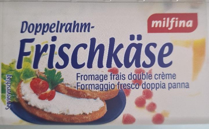 Fotografie - Frischkäse Fromage Frais Double Crème Milfina