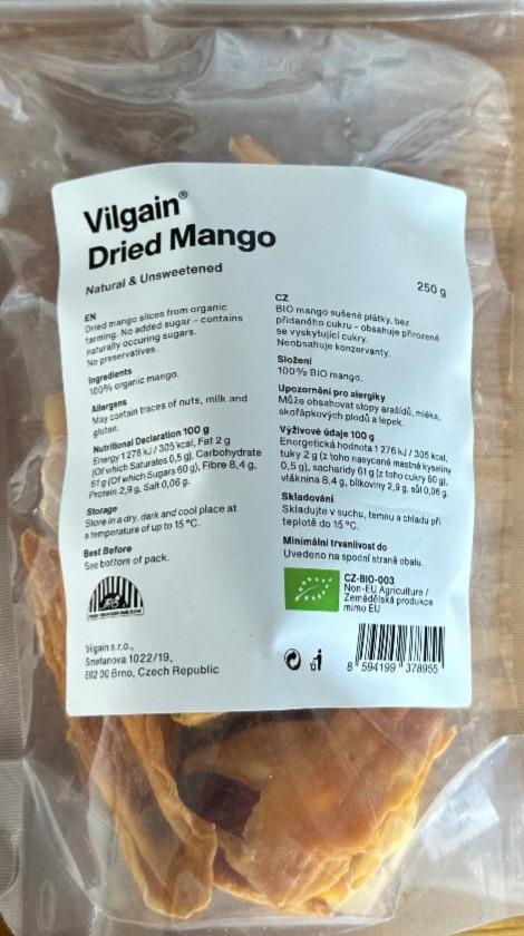 Fotografie - dried mango Vilgain