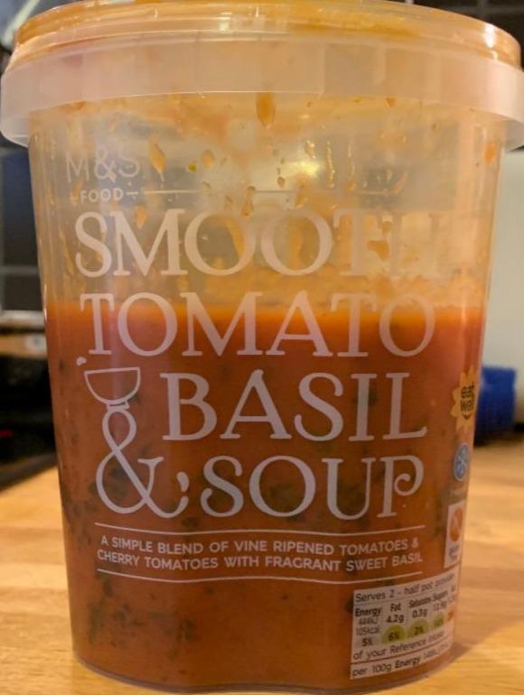 Fotografie - Smooth Tomato & Basil Soup M&S Food
