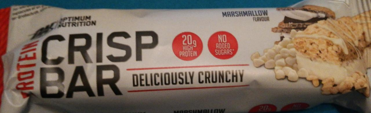 Fotografie - Protein Crisp Bar Marshmallow Optimum Nutrition