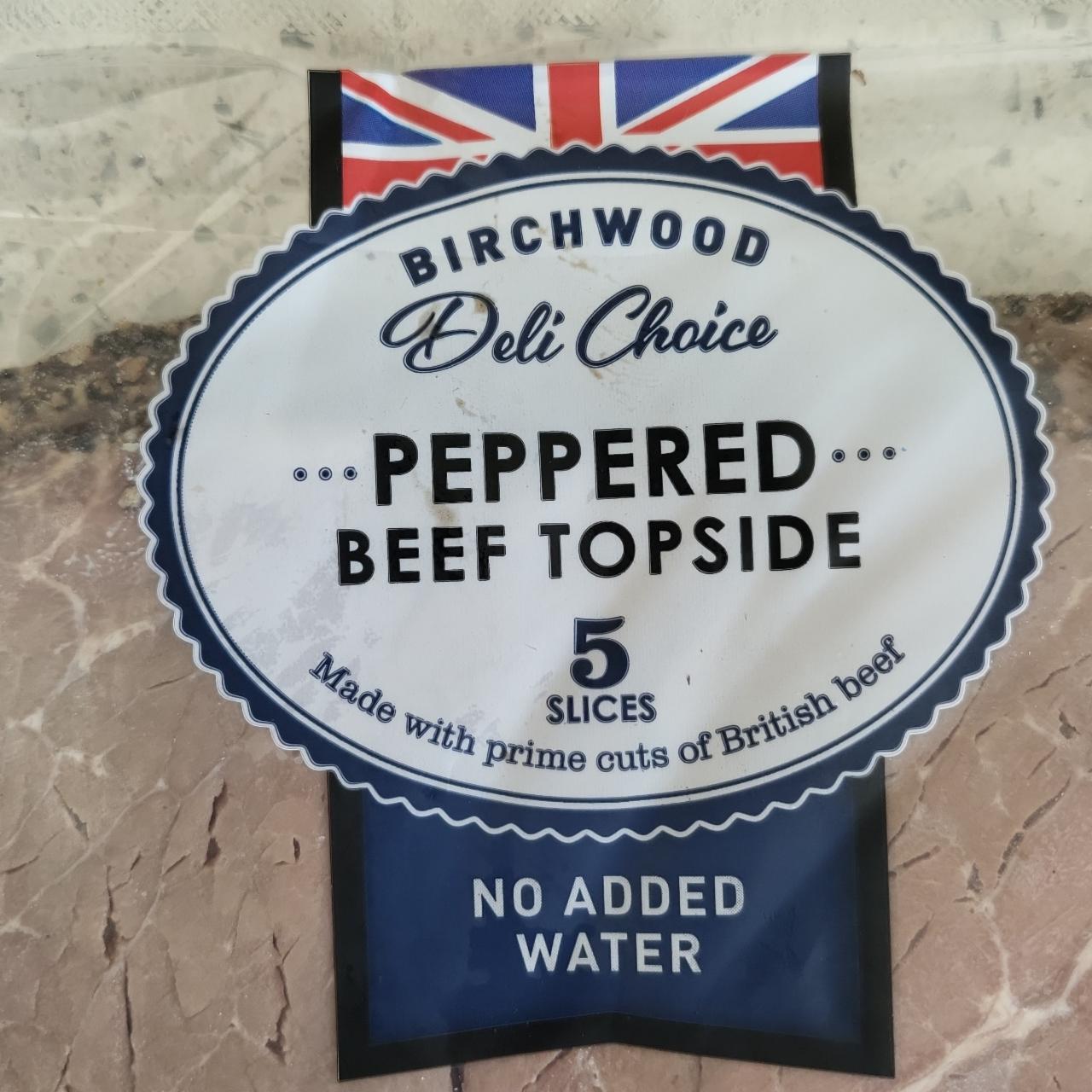Fotografie - Peppered Beef Topside 5 slices Birchwood