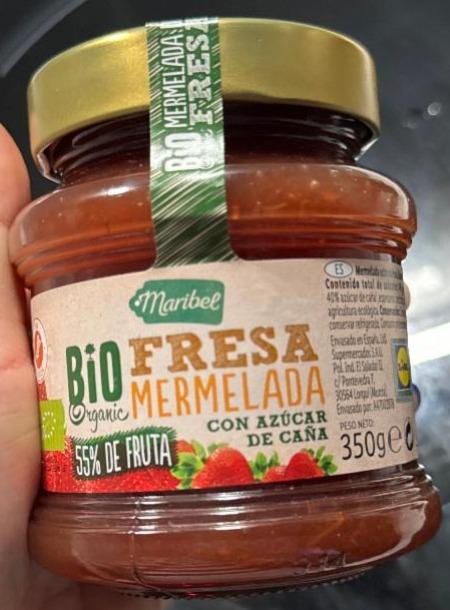 Fotografie - Bio Organic Fresa Mermelada con Azúcar de Caña Maribel