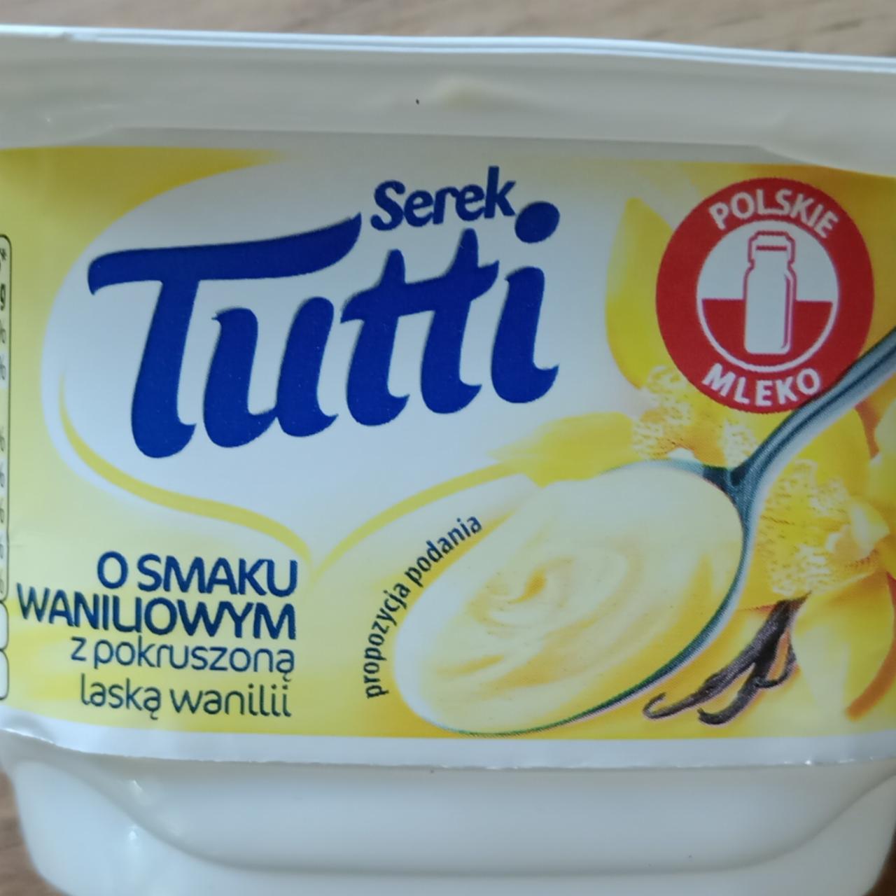 Fotografie - Serek o smaku waniliowym z pokruszoną laską wanilii Tutti