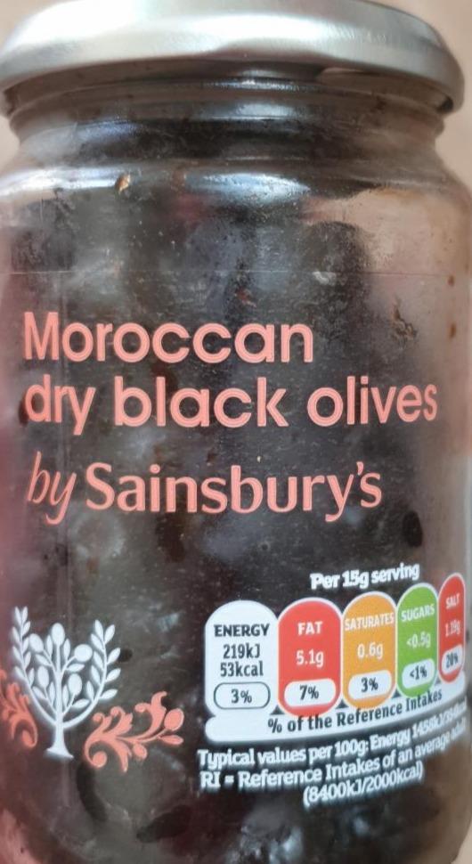 Fotografie - Moroccan dry black olives by Sainsbury's