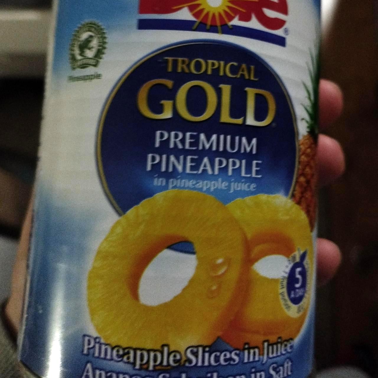 Fotografie - Tropical gold premium pineapple in pineapple juice Dole