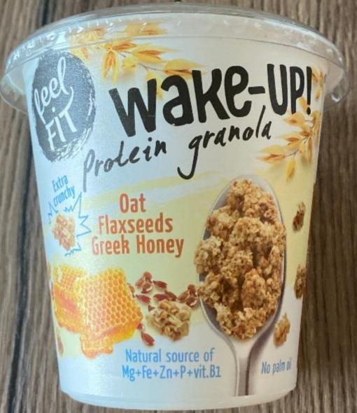 Fotografie - Wake-up! Protein granola Oat & Flaxseeds & Greek Honey Feel Fit