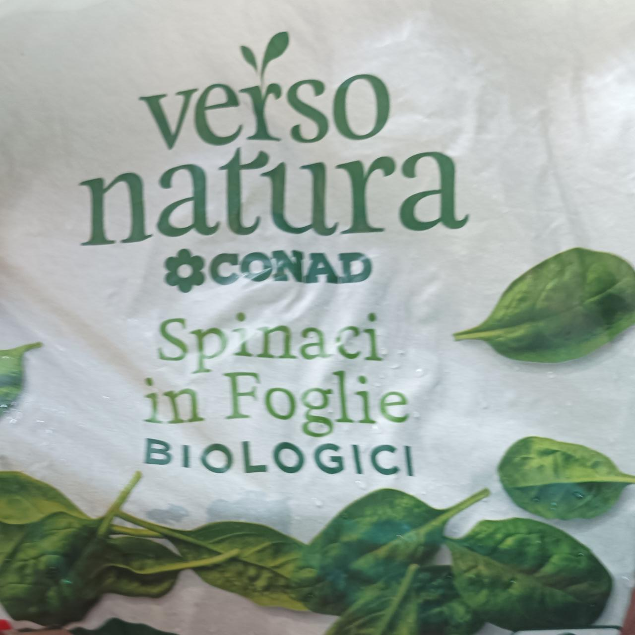 Fotografie - Verso Natura Spinaci in Foglie Biologici Conad