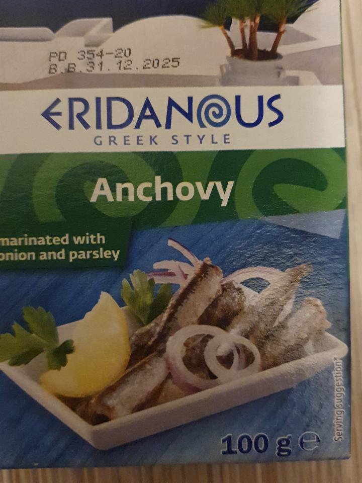 Fotografie - Anchovy marinated with onion and parsley Eridanous