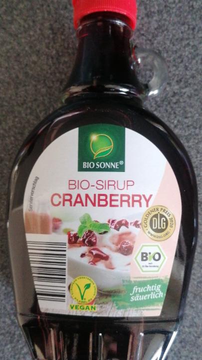 Fotografie - Bio sirup Cranberry Bio Sonne