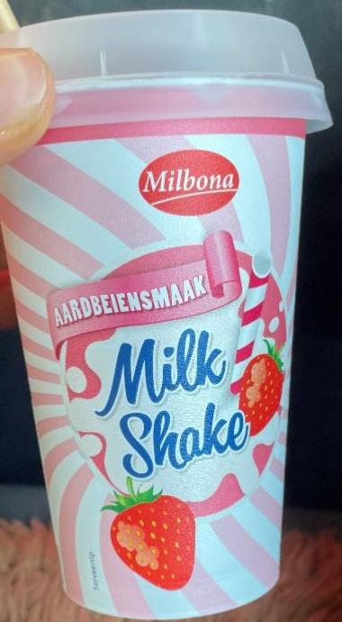 Fotografie - Milk Shake Aardbeiensmaak Milbona