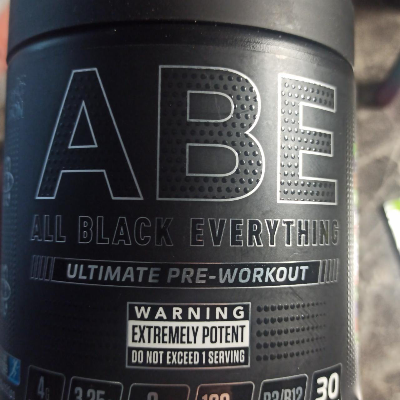 Fotografie - All Black everything ultimate pre-workout Applied nutrition