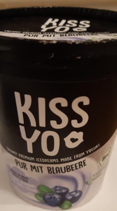 Fotografie - Kiss Yo pur mit Blaubeere