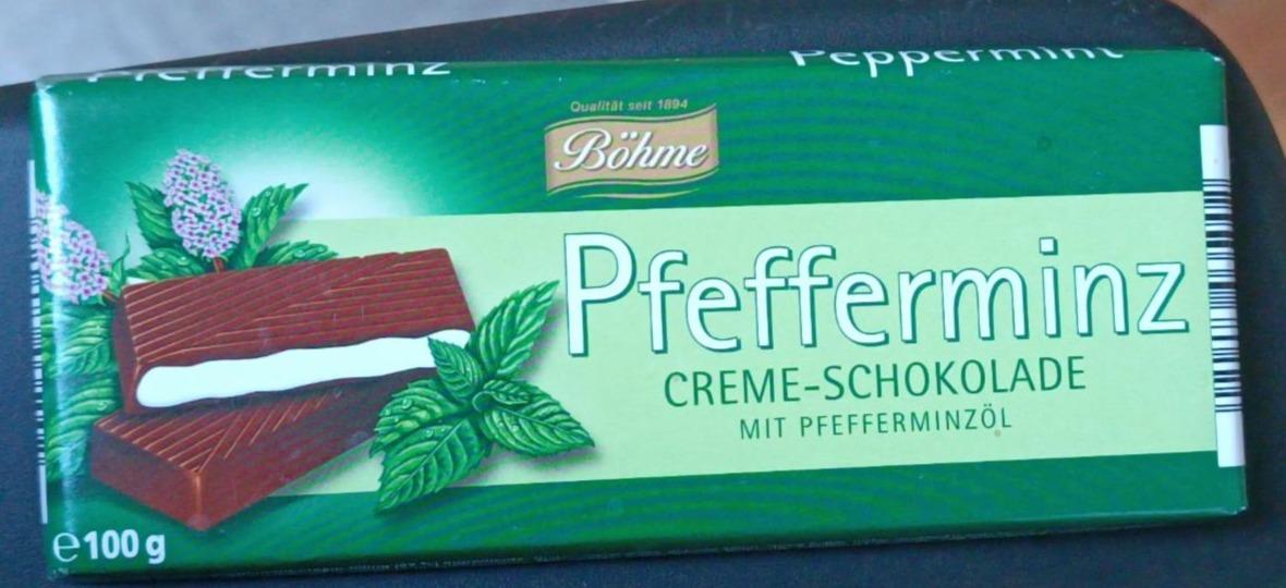 Fotografie - Pfefferminz Creme-Schokolade Böhme