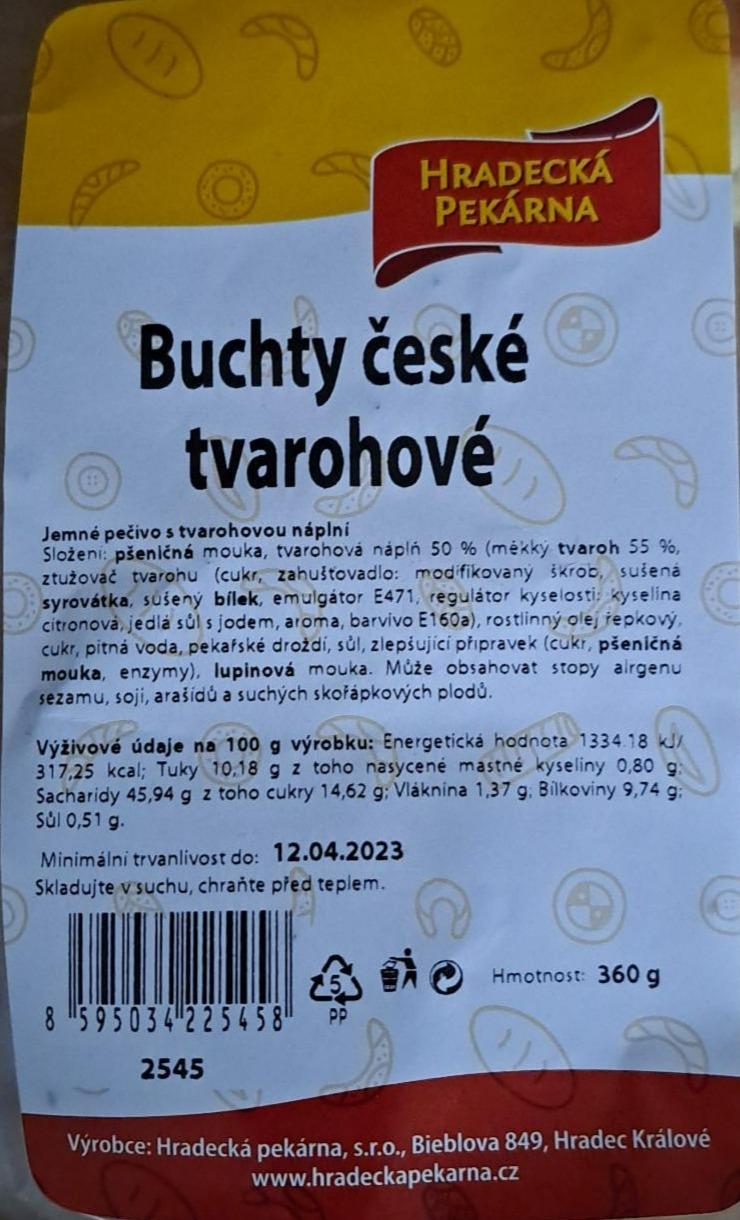 Fotografie - Buchty české tvarohové Hradecká pekárna 