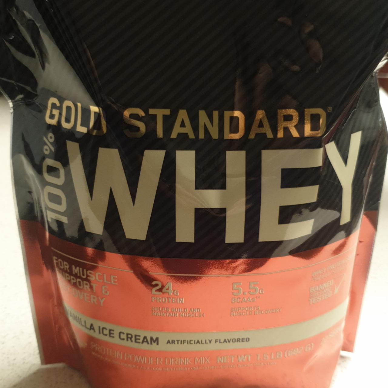 Fotografie - 100% Whey Protein Gold Standard Vanilla Ice Cream