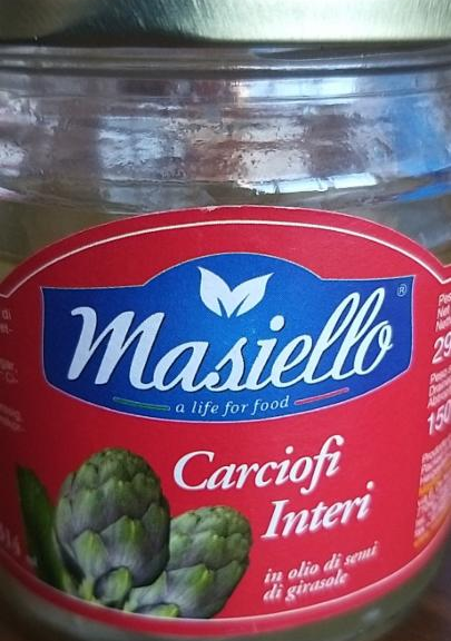 Fotografie - Carciofi interi (artyčoky ve slunečnicovém oleji) Masiello