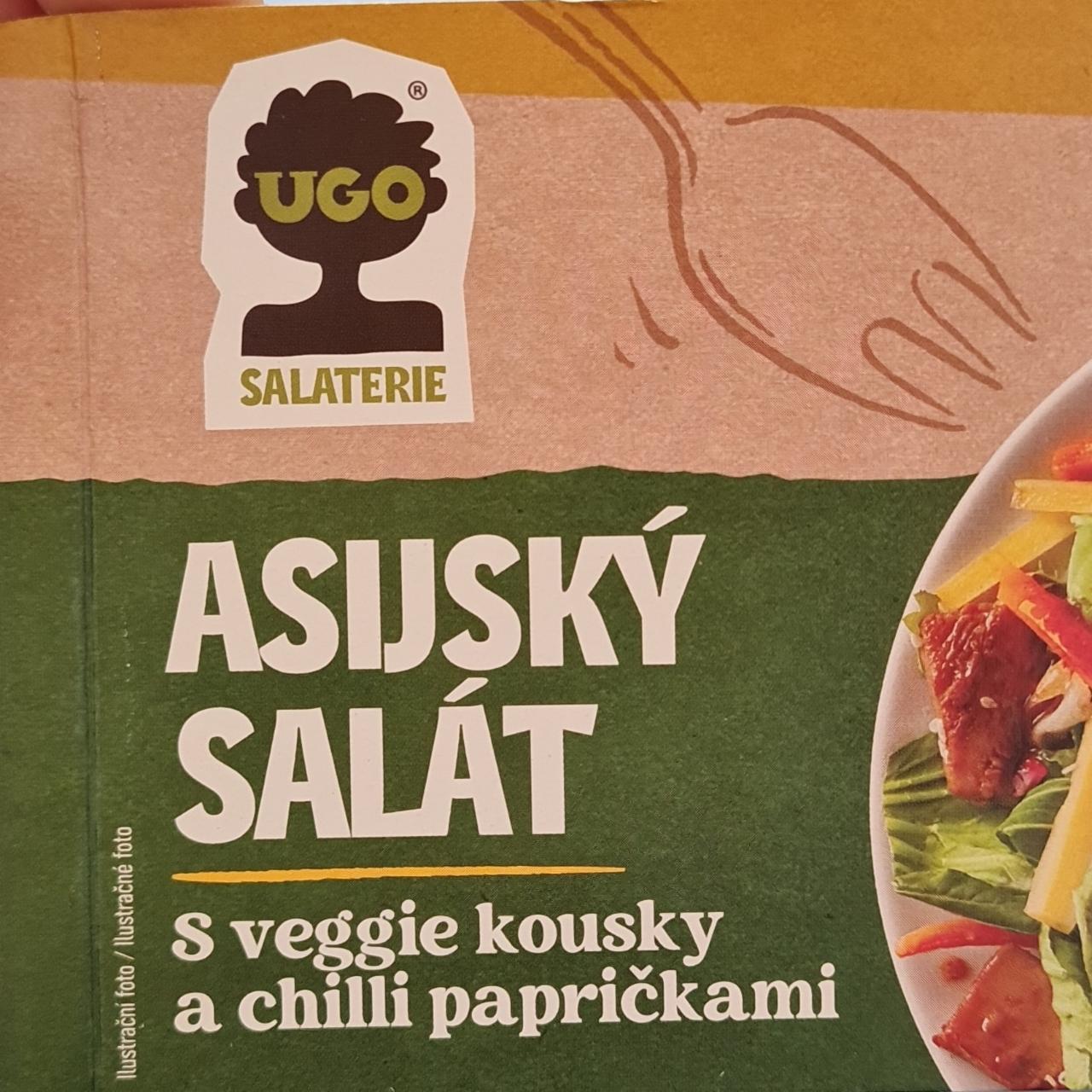 Fotografie - Asijský salát s veggie kousky a chilli papričkami Ugo