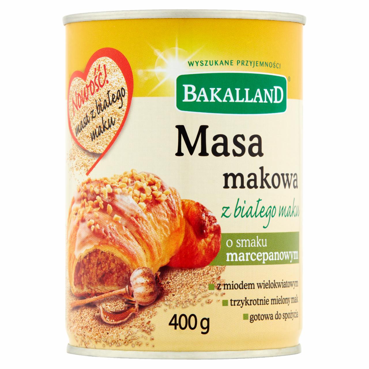 Fotografie - Masa makowa z białego maku o smaku marcepanowym Bakalland