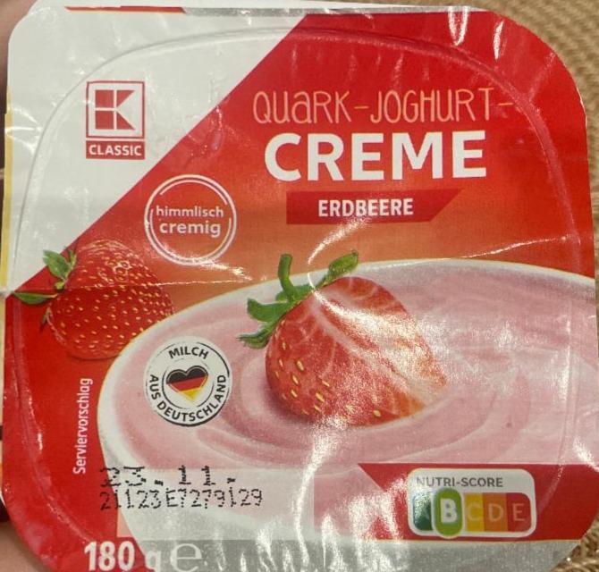 Fotografie - quark-joghurt-creme Erdbeere K-Classic