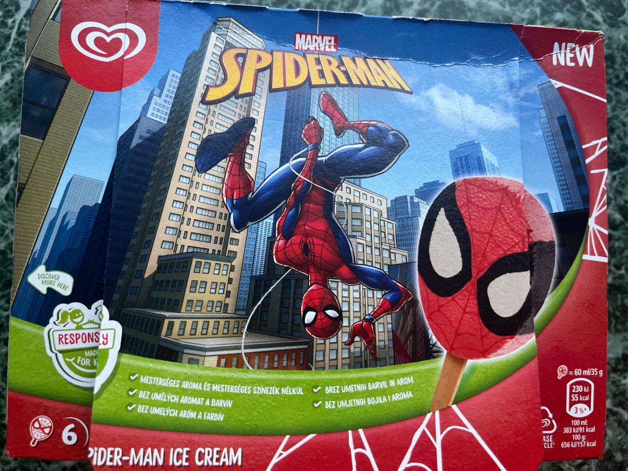 Fotografie - Marvel Spider-man Ice cream Algida