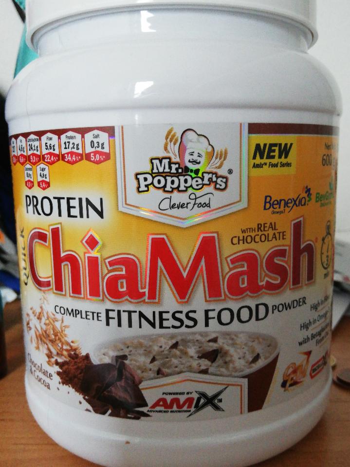 Fotografie - protein ChiaMash with Real Chocolate Mr.Popper's