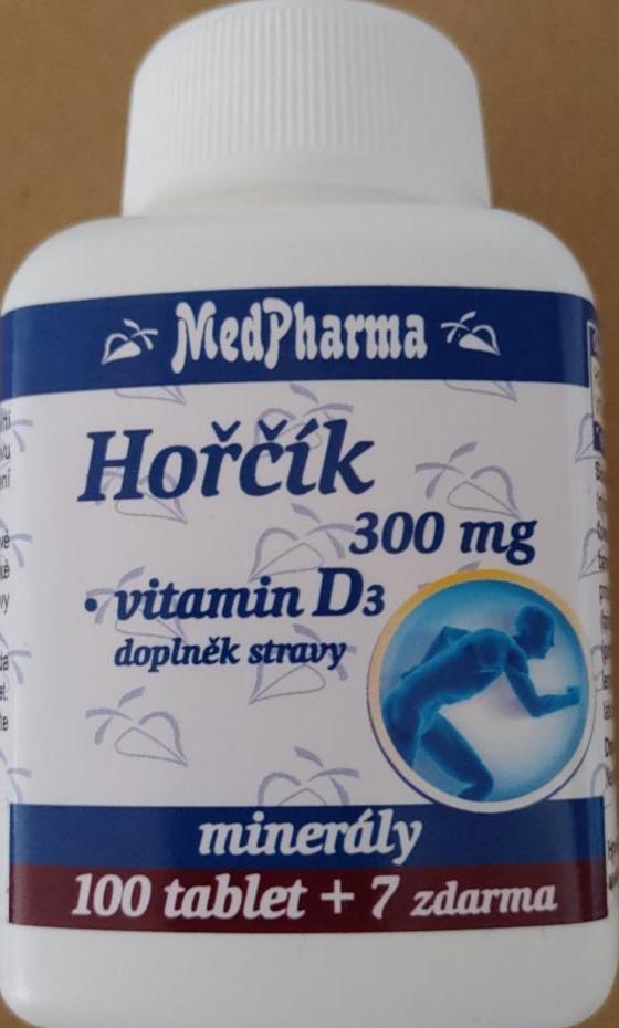 Fotografie - Hořčík 300mg + vitamín D3 MedPharma