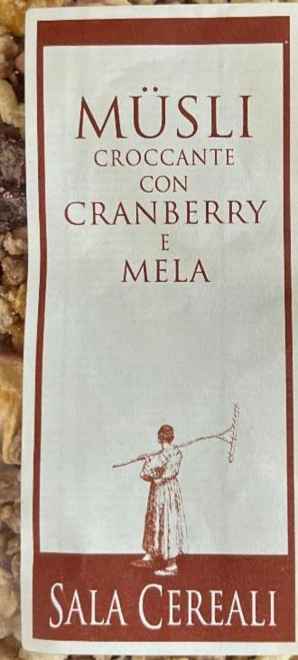 Fotografie - Müsli croccante con cranberry e mela Sala Cereali