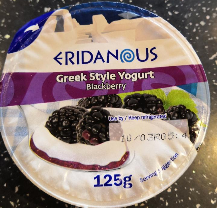 Fotografie - Greek style yogurt blackberry Eridanous