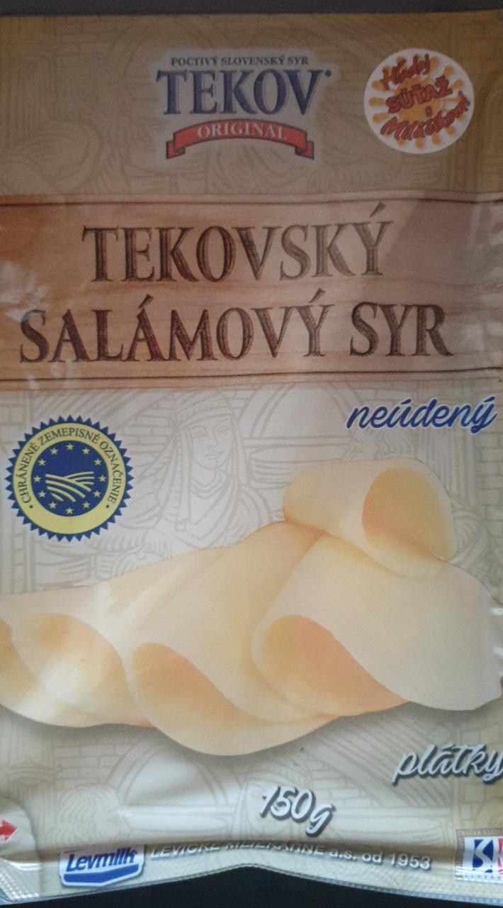 Fotografie - Tekovský salámový sýr neuzený tvs 45% Tekov