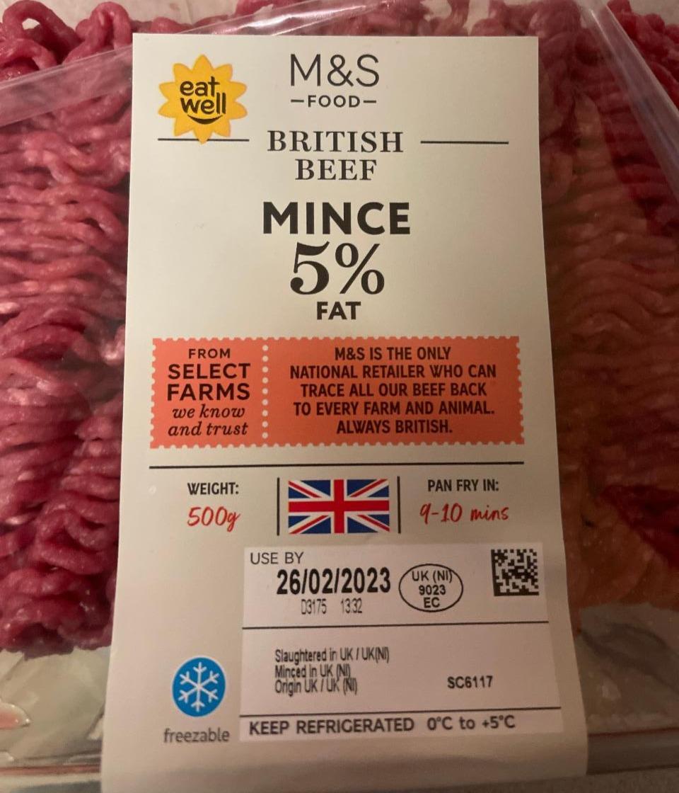 Fotografie - British Beef Mince 5% fat M&S Food