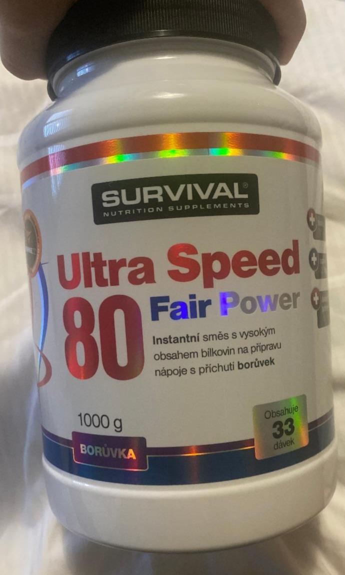 Fotografie - Ultra Speed 80 Fair Power borůvka Survival Nutrition