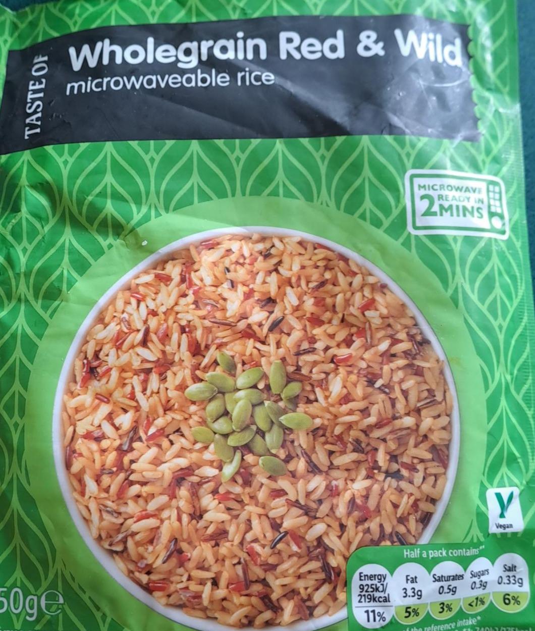 Fotografie - Wholegrain red and wild rice Lidl
