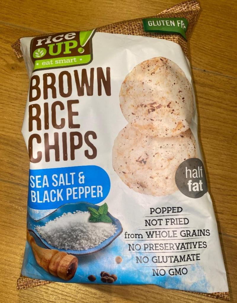 Fotografie - Brown Rice Chips Sea Salt & Black Pepper Rice up!