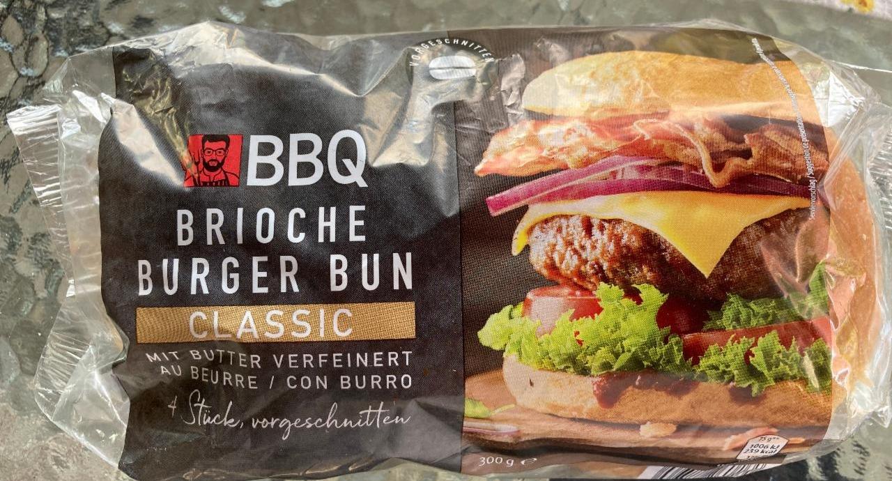 Fotografie - Brioche Burger Buns Classic mit Butter verfeinert BBQ
