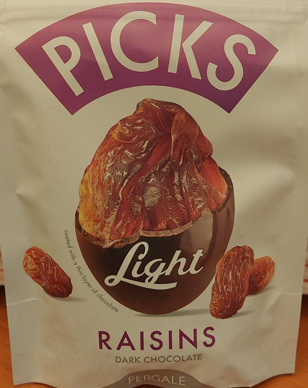 Fotografie - Raisins dark chocolate Light Picks