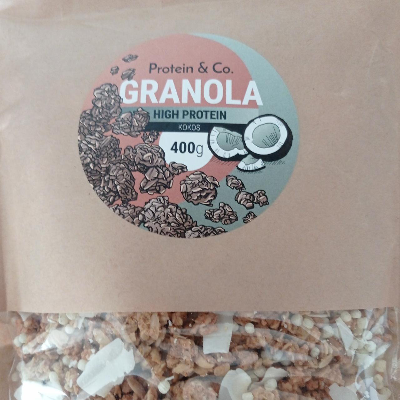 Fotografie - Granola high protein kokos Protein & Co.